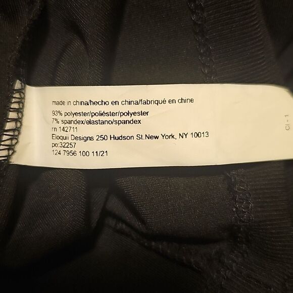 NWT ELOQUII‎ Black Asymmetrical Midi Dress - Size 18/20 - Picture 10 of 10